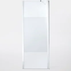 Paroi De Douche| Paroi de douche à l'italienne et volet Cooke & Lewis Onega sérigraphié 80 + 45 cm