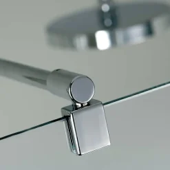 Paroi de douche à l'italienne l.120 x H.200 cm, Walk In, verre transparent anticalcaire, profilé chromé, Schulte Masterclass Espace 8 T
