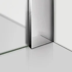 Paroi De Douche|AICA Sanitaire Paroi de douche à l'italienne dépolie - Profilé en alu chromé - paroi fixe sablé - 8mm verre anticalcaire - 120x200cm