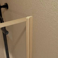 Paroi de douche à l'italienne l.90 x H.200 cm profilés effet bois, Galedo Wood Edge