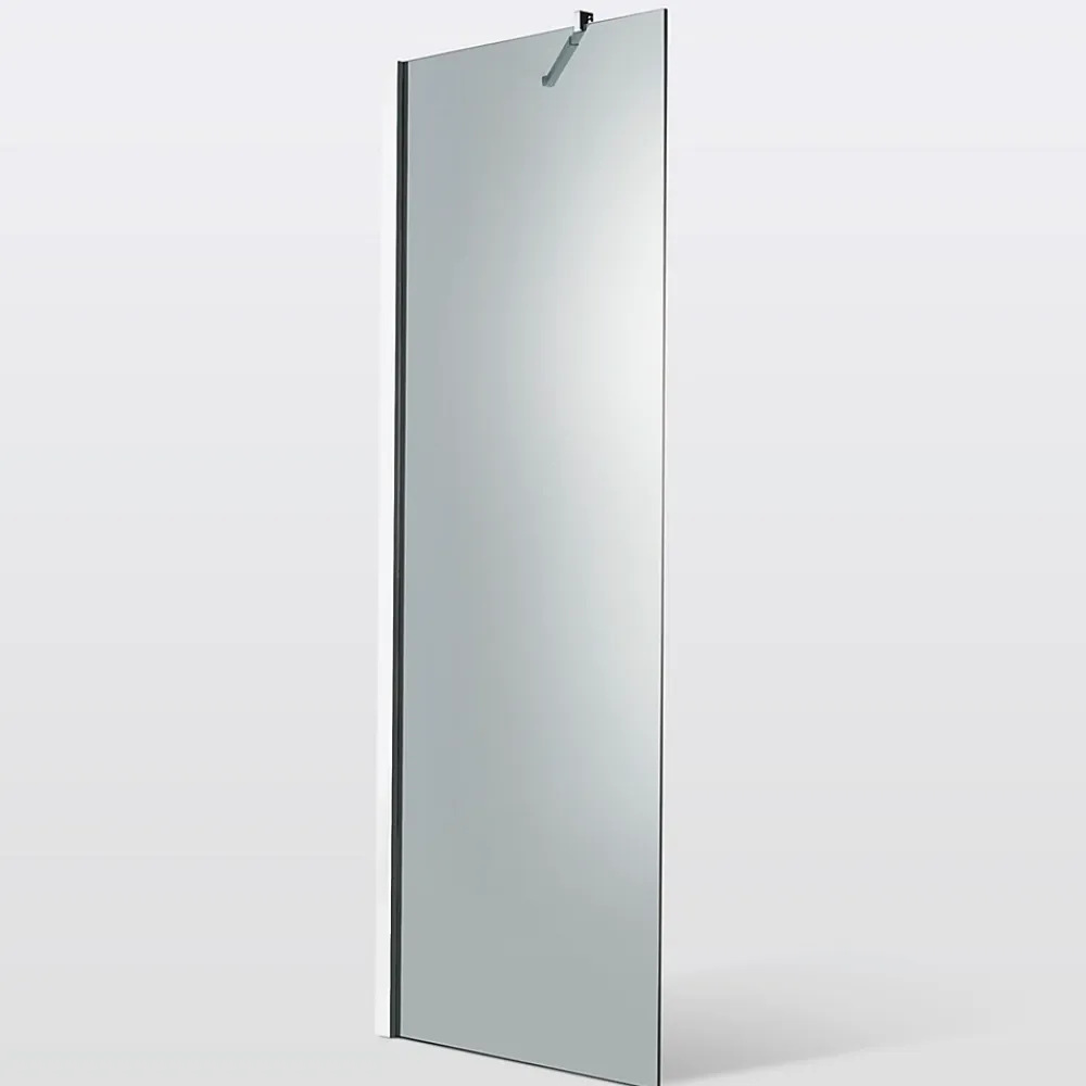 Paroi De Douche| Paroi de douche à l'italienne Cooke & Lewis Zilia verre fumé 80 cm