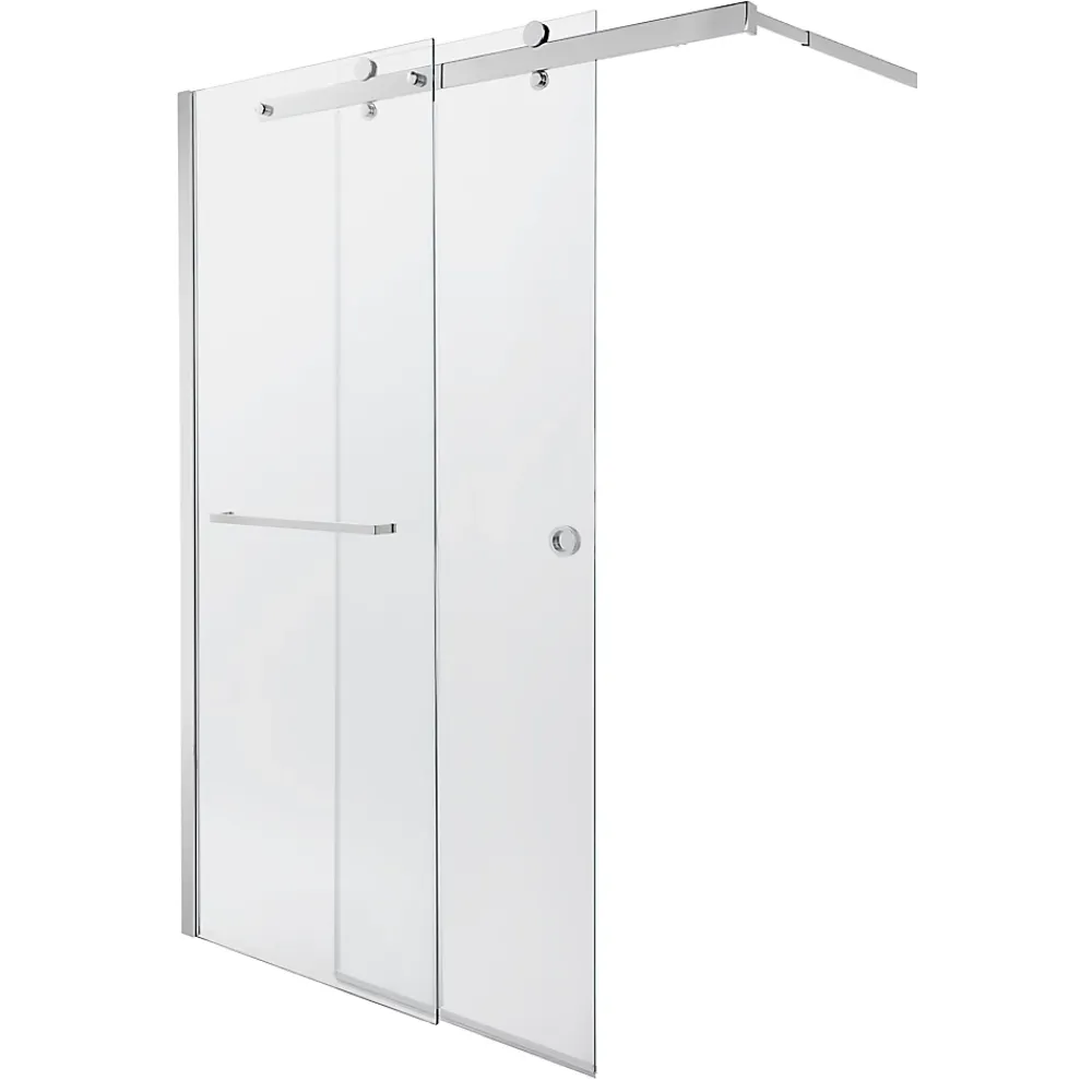 Paroi de douche à l'italienne coulissante GoodHome Naya transparent 160 cm