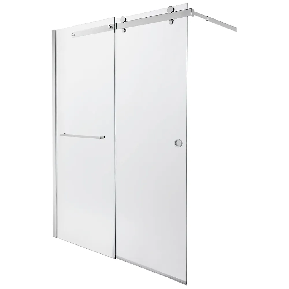 Paroi De Douche| Paroi de douche à l'italienne coulissante GoodHome Naya transparent 117,5 - 120 cm