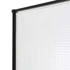 Paroi De Douche| Paroi de douche à l'italienne GoodHome Ezili gaufré profilé noir 120 cm