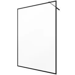 Paroi De Douche| Paroi de douche à l'italienne noir Galedo Dark Edge transparent l.140 x H.200 cm