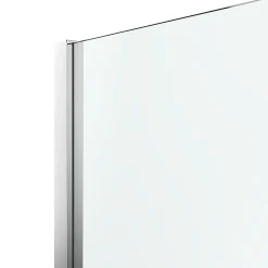 Paroi de douche à l'italienne fixe l.80 x H.195 cm, verre transparent, profilés alu chrome, GoodHome Ledava