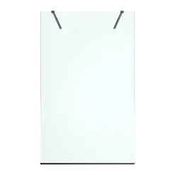 Paroi De Douche| Paroi de douche à l'italienne centrale l.120 x 195 cm, profilés alu noir mat, GoodHome Ledava