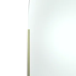 Paroi de douche à l'italienne arrondie l.120 x 198 cm, profilés alu finition doré brossé, GoodHome Ledava