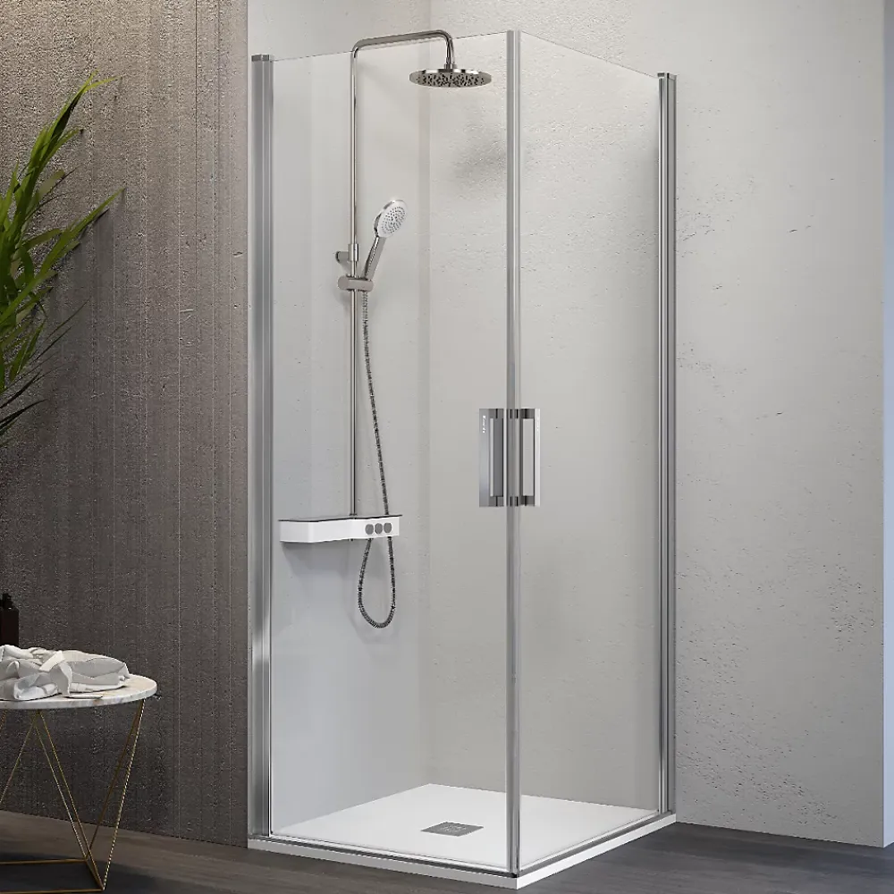 Cabine De Douche|Kassandra Paroi de douche accès en angle 2 portes pivotantes NARDI 60 x 60 cm