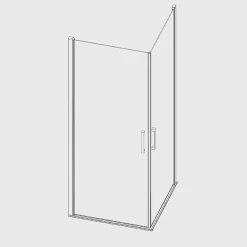 Cabine De Douche|Kassandra Paroi de douche accès en angle 2 portes pivotantes NARDI 60 x 60 cm