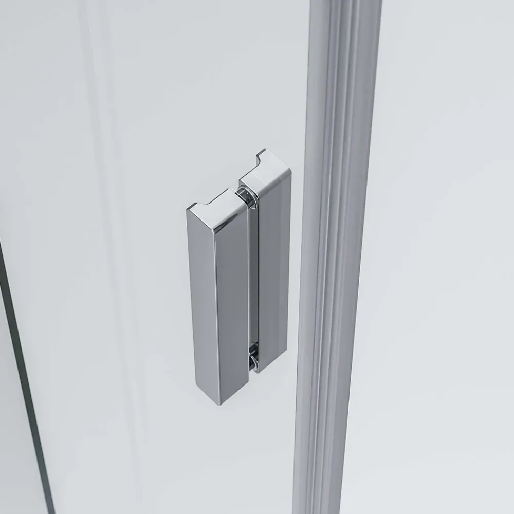 Bernstein Paroi de douche 120cmx195cm(LxH) profil chrome en verre ESG 6mm, Cabine de douche porte coulissante - NT806