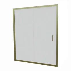 Cuisibane Paroi de douche coulissante 160 cm cadre doré GOLDY