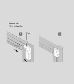 Porte De Douche|Kassandra Paroi de douche coulissante DELTA - Noir Mat - 143-145.6 cm - Fermeture amortie - Réversible - Anticalcaire