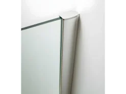 Vente-unique Paroi de douche d'angle porte battante - receveur inclus - ARDIA - 90x185 cm