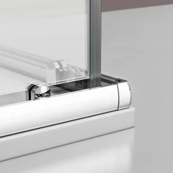 Bernstein Paroi de douche d'angle,porte coulissante, en verre véritable NANO EX506 90x120x195cm - sans receveur