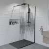 Paroi De Douche|Cuisibane Paroi de douche fixe 110 cm x 200 cm motif MANHATTAN - Verre 8 mm