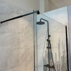 Paroi De Douche|Cuisibane Paroi de douche fixe 110 cm x 200 cm motif MANHATTAN - Verre 8 mm