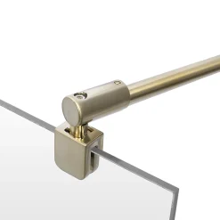 Paroi de douche fixe à l'italienne l.100xH.200cm, Walk In, verre transparent anticalcaire 6mm, profilé doré mat, Schulte NewStyle