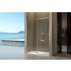 Kassandra Paroi de douche fixe + porte coulissante DELTA 120-122.6 cm