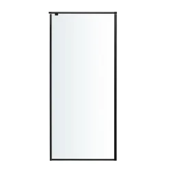 Paroi De Douche|GoodHome Paroi de douche fixe Ezili transparente profilé noir 90 cm