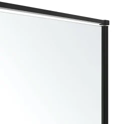 Paroi De Douche|GoodHome Paroi de douche fixe Ezili transparente profilé noir 90 cm