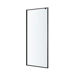 Paroi De Douche|GoodHome Paroi de douche fixe Ezili transparente profilé noir 90 cm