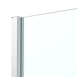 Paroi De Douche|GoodHome Paroi de douche fixe l.90 x H.195 cm, bandes miroir, profilés alu chrome, Ledava