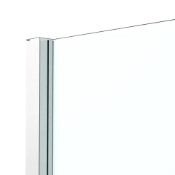 Paroi De Douche|GoodHome Paroi de douche fixe l.80 x H.195 cm, verre transparent, profilés alu chrome, Ledava