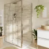 Paroi De Douche|GoodHome Paroi de douche fixe l.70 x H.195 cm, verre transparent, profilés alu chrome, Ledava