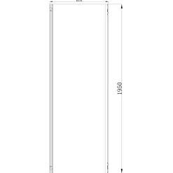 Paroi De Douche|GoodHome Paroi de douche fixe l.70 x H.195 cm, verre transparent, profilés alu chrome, Ledava