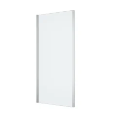 Paroi De Douche|GoodHome Paroi de douche fixe l.90 x H.195 cm, verre transparent, profilés alu chrome, Ledava