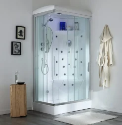 Cabine De Douche|Kiamami Valentina Paroi De Douche Hydromassante Multifonction 70X90 Dx - Iride