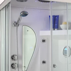 Cabine De Douche|Kiamami Valentina Paroi De Douche Hydromassante Multifonction 70X90 Dx - Iride