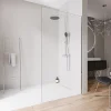 Paroi De Douche| Paroi de douche italienne 90x220cm, verre NANO 10mm, profilé mural inox chrome, sans profilé sol - EX102-2