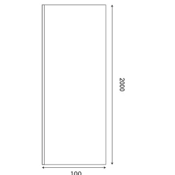 Paroi De Douche|Cuisibane Paroi de douche miroir effet fumé 100 cm PSYCHE - Verre 8 mm securit