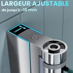 Paroi De Douche Pliante 130x130cm SIRHONA Porte de douche , Pare Baignoire 3 volets