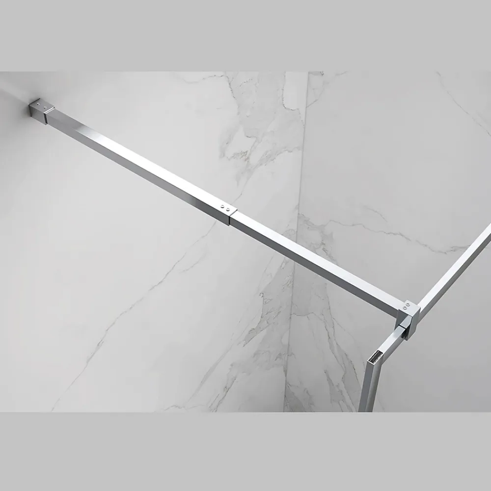 Paroi De Douche| Paroi douche Italienne LUCIA 140 x 200 cm, verre 8mm, transparent, anticalcaire - Saniverre