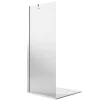 Idralite Paroi douche Walk In 17CM H190 Verre Transparent avec Traitement Anticalcaire mod. Flip