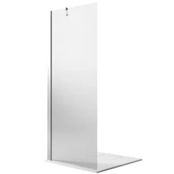 Idralite Paroi douche Walk In 17CM H190 Verre Transparent avec Traitement Anticalcaire mod. Flip