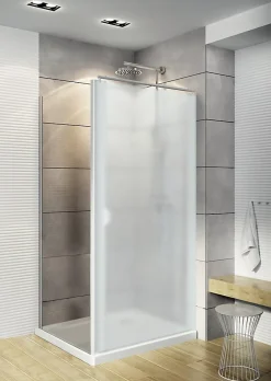 Paroi De Douche|Schulte Paroi latérale fixe pour porte de douche pivotante I.80xH.180cm, verre transparent 5mm, profilé blanc, Sunny