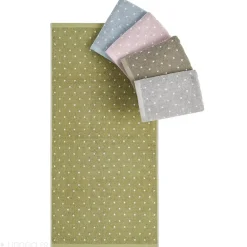 Serviette De Bain|Linnea Parure de bain 7 pièces collection EFFICIENT DOTS gris lunar