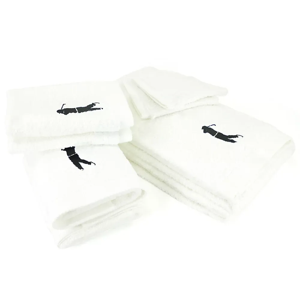 Serviette De Bain|Linnea Parure de bain 8 pièces coton 550g/m2 PURE GOLF Blanc