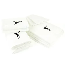 Linnea Parure de bain 8 pièces coton 550g/m2 PURE TENNIS Blanc