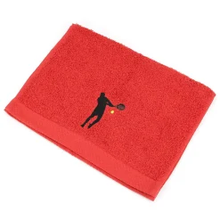 Serviette De Bain|Linnea Parure de bain 8 pièces coton 550g/m2 PURE TENNIS Rouge