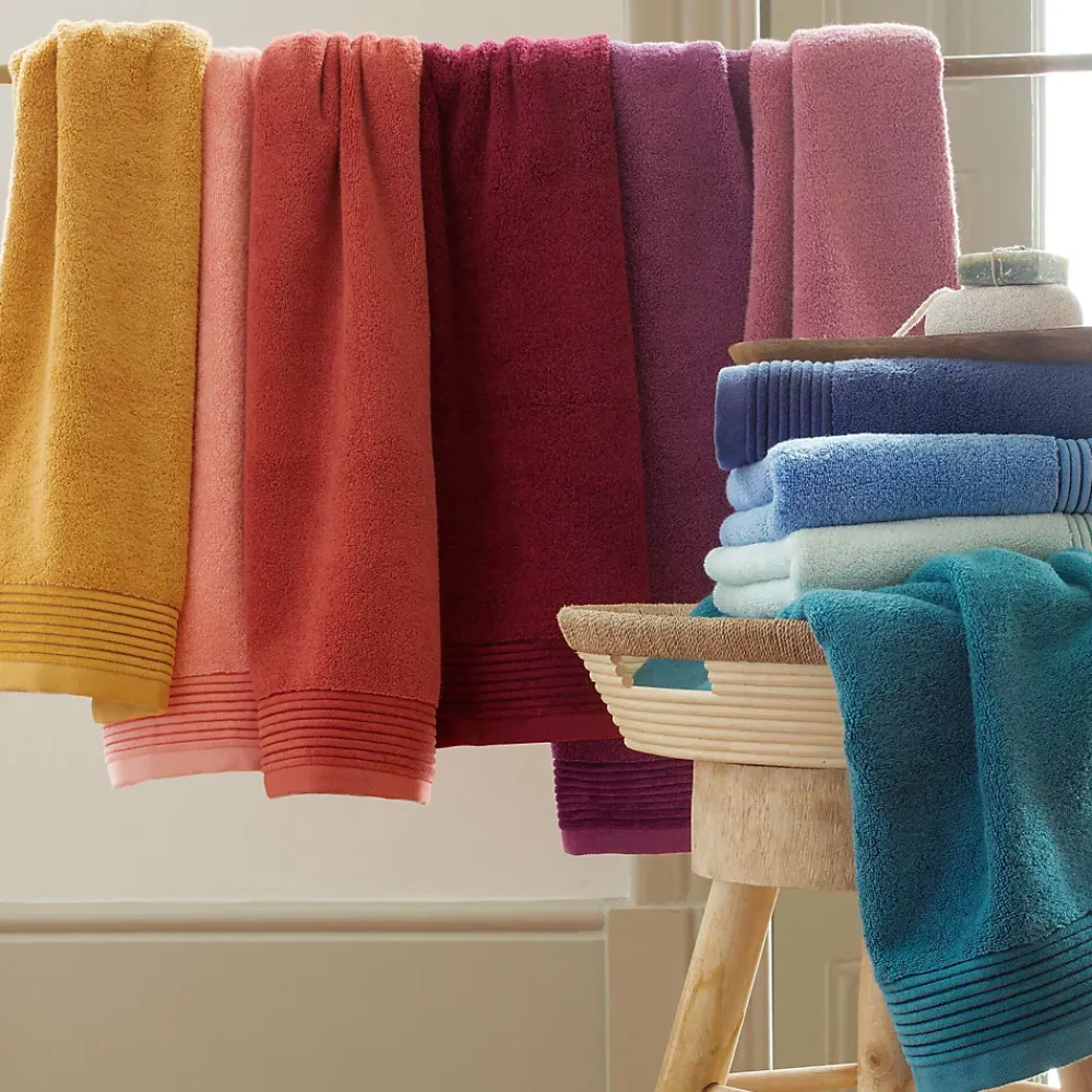Serviette De Bain|Linnea Parure de bain 6 pièces JULIET Blanc 520g/m2