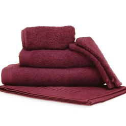 Linnea Parure de bain 6 pièces PURE Bordeaux 550g/m2