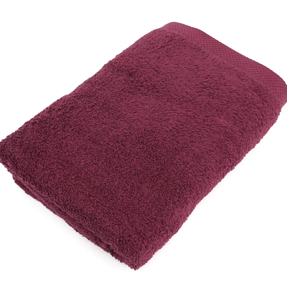 Linnea Parure de bain 6 pièces PURE Bordeaux 550g/m2