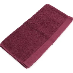 Linnea Parure de bain 6 pièces PURE Bordeaux 550g/m2