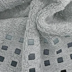 Serviette De Bain|Linnea Parure de bain 6 pièces PURE SQUARES Argent 550g/m2