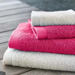 Linnea Parure de bain 6 pièces PURE Fuchsia 550g/m2